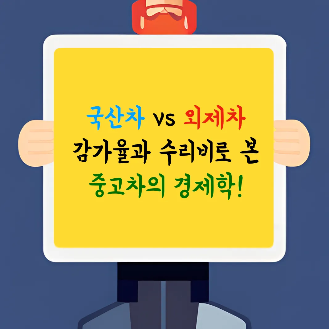 국산차 외제차 감가율과 수리비로 본 중고차의 경제학 대표이미지