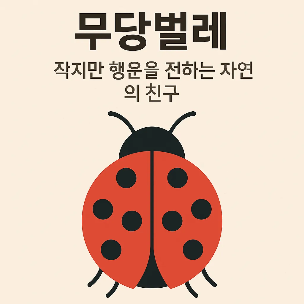 무당벌레, 작지만 행운을 전하는 자연의 친구