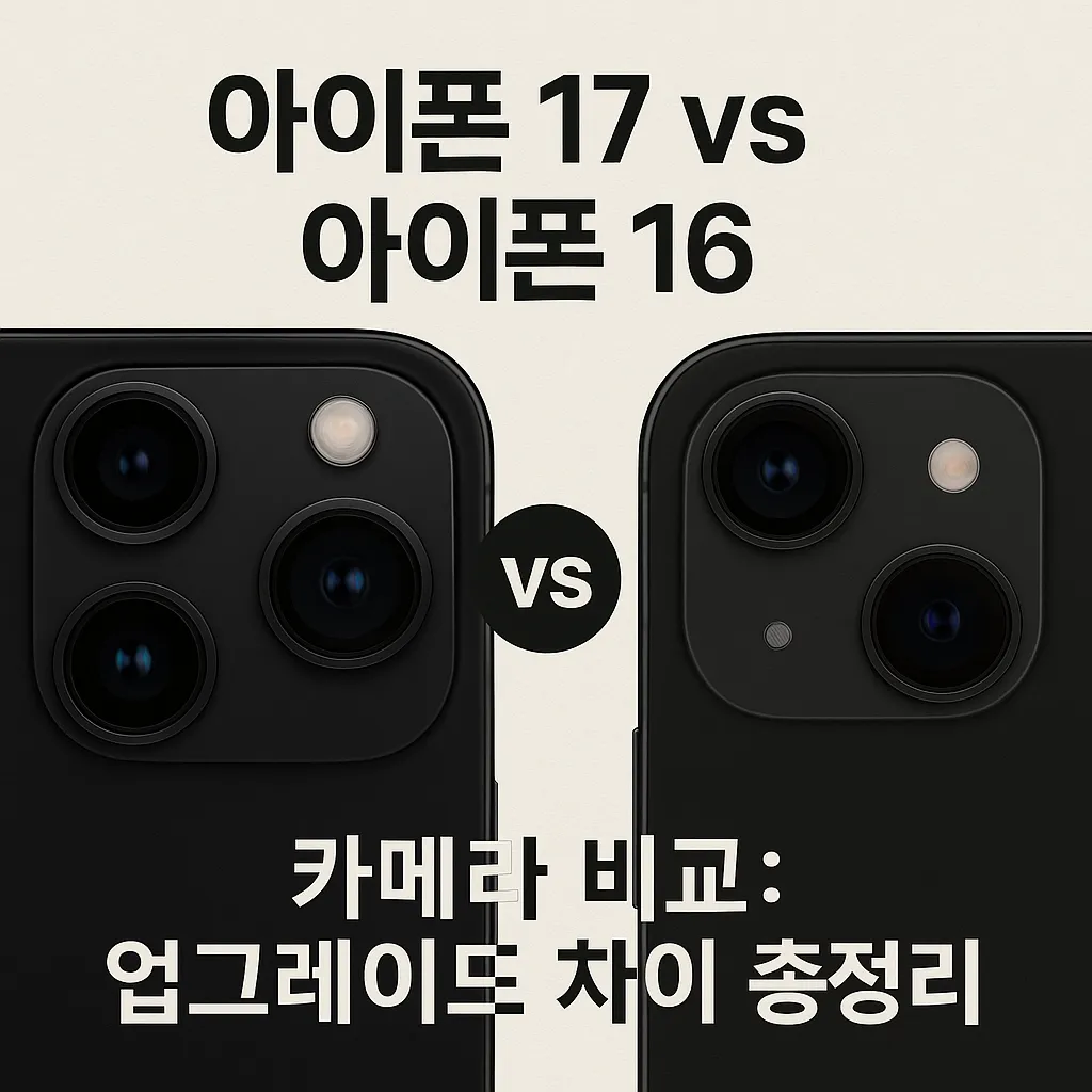 아이폰 16 vs 아이폰17 카메라 비교 : 업그레이드 차이 총정리 첨부이미지2